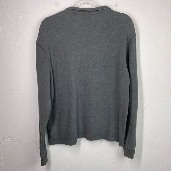 Calvin Klein Gray Long Sleeve 1/4 Zip Pullover Sweater Medium - Picture 3 of 5